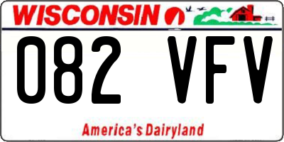 WI license plate 082VFV