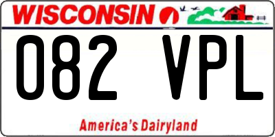 WI license plate 082VPL
