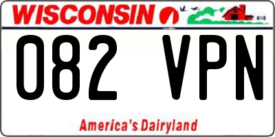 WI license plate 082VPN