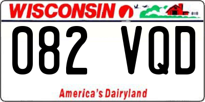 WI license plate 082VQD