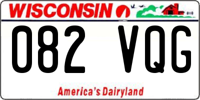 WI license plate 082VQG