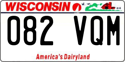 WI license plate 082VQM