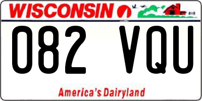 WI license plate 082VQU