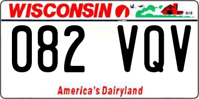 WI license plate 082VQV