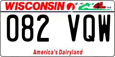 WI license plate 082VQW