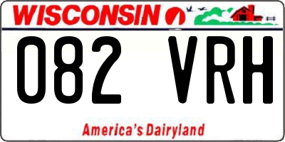 WI license plate 082VRH
