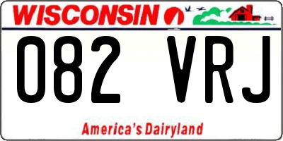 WI license plate 082VRJ