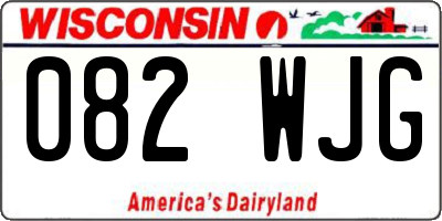 WI license plate 082WJG
