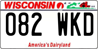 WI license plate 082WKD