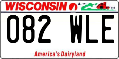 WI license plate 082WLE