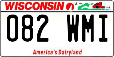 WI license plate 082WMI