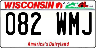 WI license plate 082WMJ