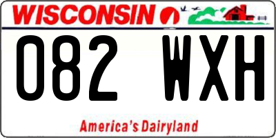 WI license plate 082WXH