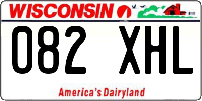 WI license plate 082XHL