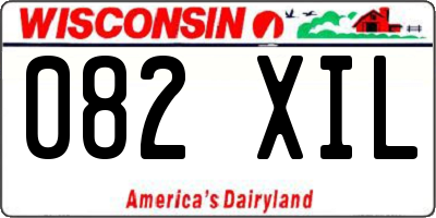WI license plate 082XIL