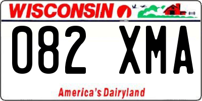 WI license plate 082XMA