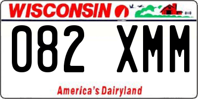 WI license plate 082XMM