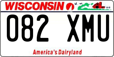 WI license plate 082XMU