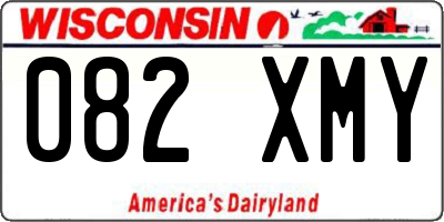 WI license plate 082XMY