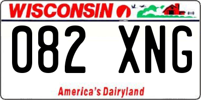 WI license plate 082XNG
