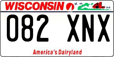 WI license plate 082XNX