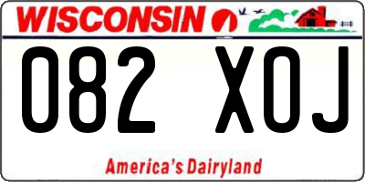 WI license plate 082XOJ