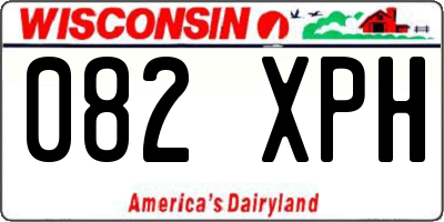 WI license plate 082XPH