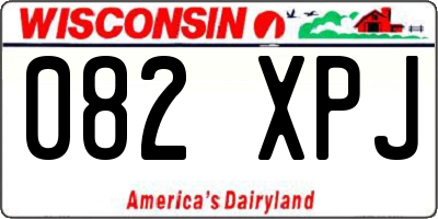 WI license plate 082XPJ