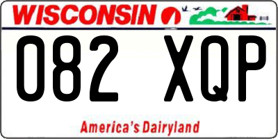 WI license plate 082XQP