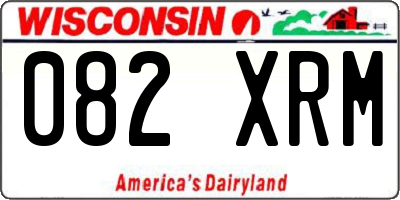 WI license plate 082XRM