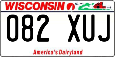 WI license plate 082XUJ