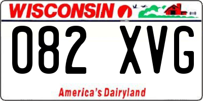 WI license plate 082XVG