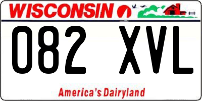 WI license plate 082XVL