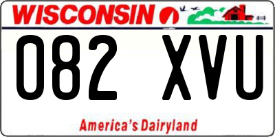 WI license plate 082XVU