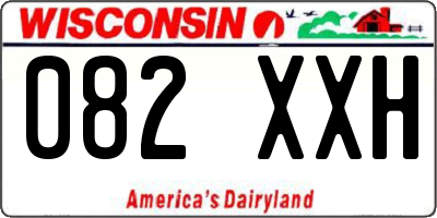 WI license plate 082XXH