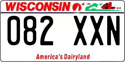 WI license plate 082XXN
