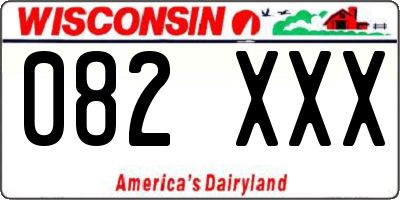 WI license plate 082XXX