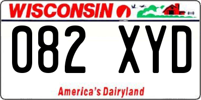 WI license plate 082XYD