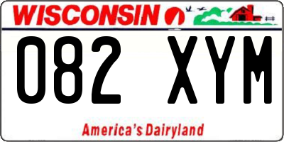 WI license plate 082XYM