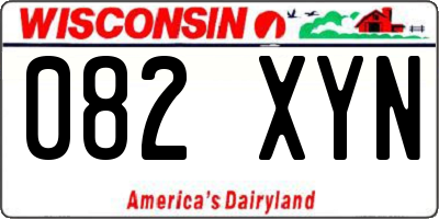 WI license plate 082XYN