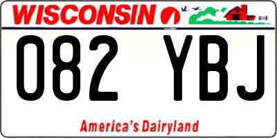 WI license plate 082YBJ