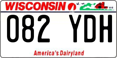 WI license plate 082YDH
