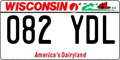 WI license plate 082YDL