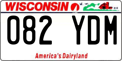 WI license plate 082YDM