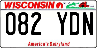 WI license plate 082YDN
