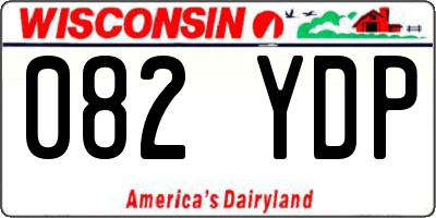 WI license plate 082YDP
