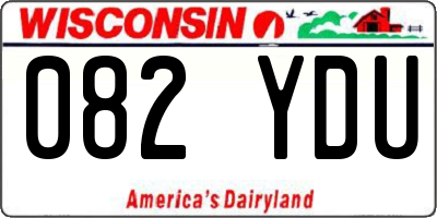 WI license plate 082YDU