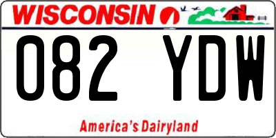 WI license plate 082YDW