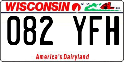 WI license plate 082YFH