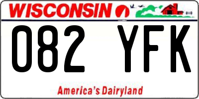WI license plate 082YFK